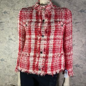 Purificacion Garcia Tweed Wool Acrylic Blazer